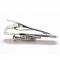 Shiny Silver Music Players Trumpet Tie Clip 1.JPG